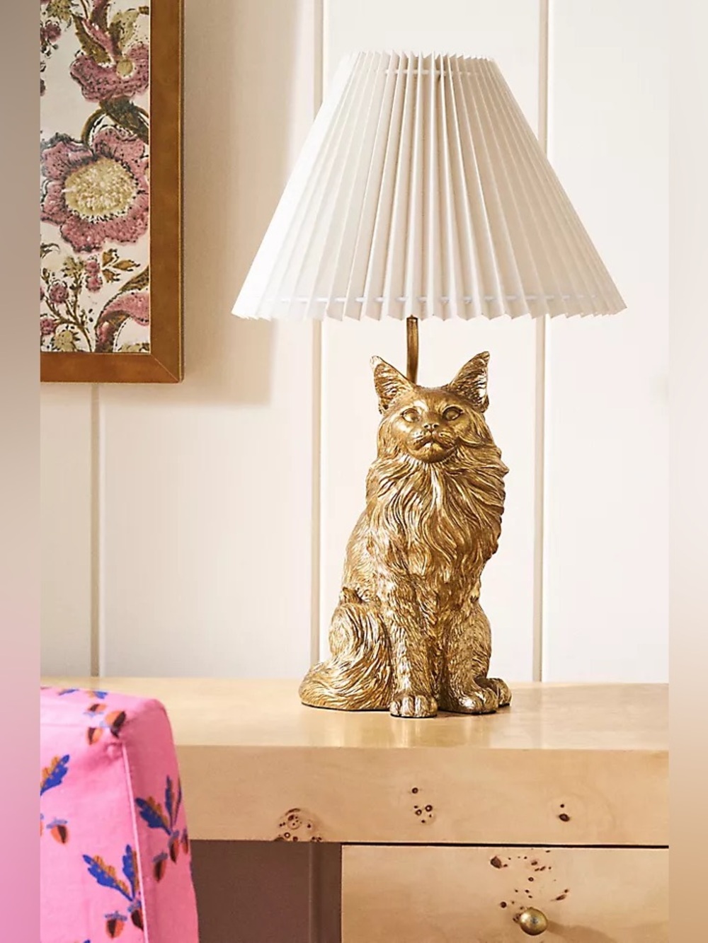 Anthropologie cat lamp